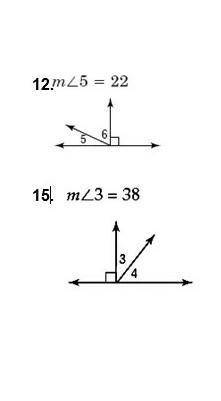 Find the measure of each number angle: ​