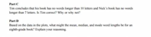 Tim and Nick are borthers. Tim is researching the relationship between the average word length in d