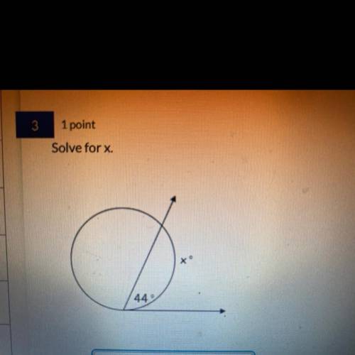 Solve for x. (Circle)