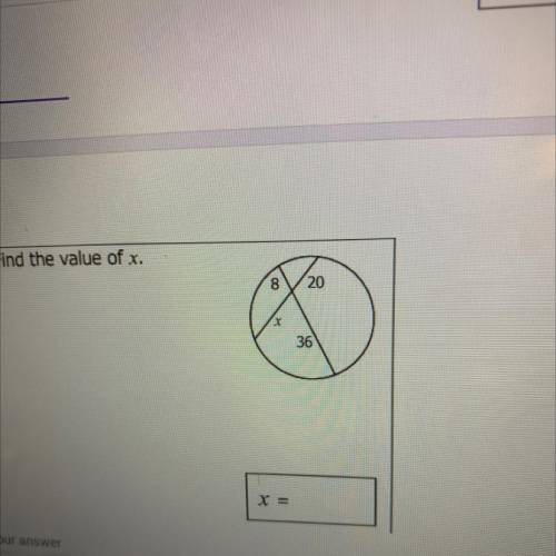 Find the value of x.