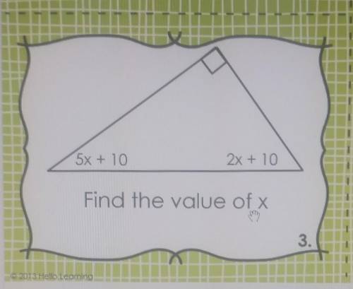 Find the Value of x. I WILL GIVE YOU BRAINLIEST +to the person who answers first)​