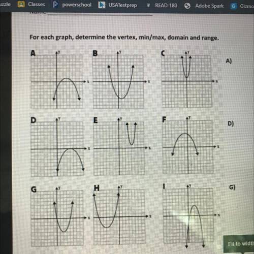 What’s the domain and range?