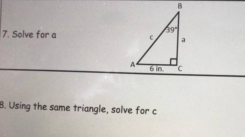 Please help with numbers 7 and 8.