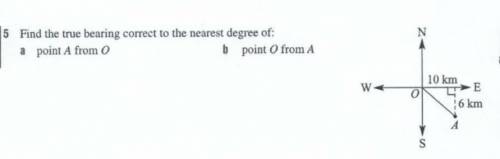 I need help. i know how to find point o from a but its point a from point o that i dont.