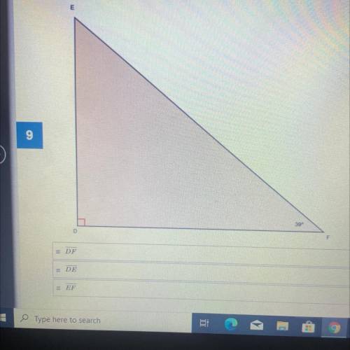 List the sides of DEF in order from shortest to longest.