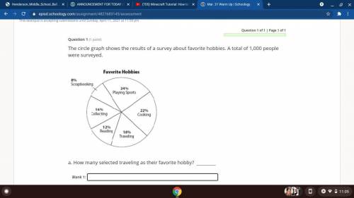 PLEASE HELP AND FAST i will give if rightThe circle graph shows the results of a survey abo