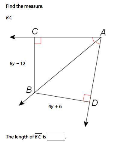 Find the measure. BC