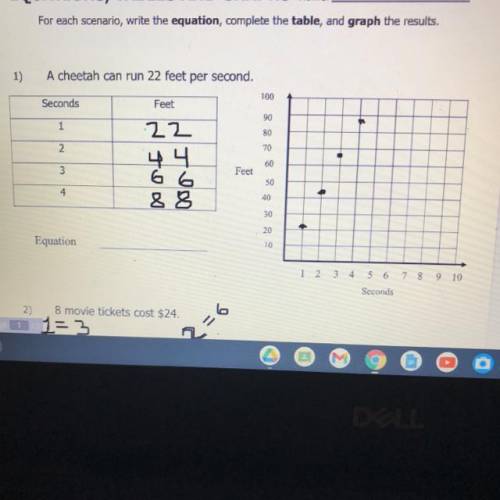 PAST DUE DATE NEED DONE NOW! NO LINKS! HELP ME FIND THE EQUATION