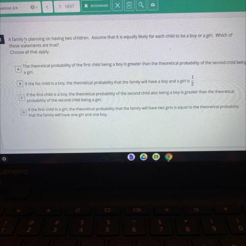The families planning on having two children assume that it is equally likely for each child to be