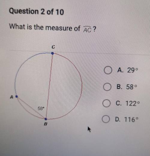 What is the measure of AC?​