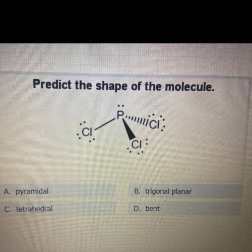 Predict the shape of the molecule.