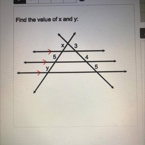 Find the value of X and Y. NEED HELP ASAP