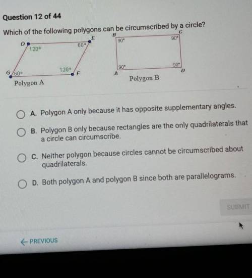 Which of the following polygons can be circumscibed by a circle​