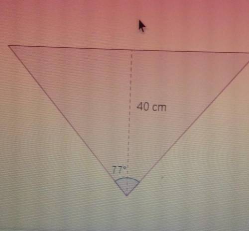 PLS Help quick!!

Austin keeps a right conical basin for the birds in his garden as represented in