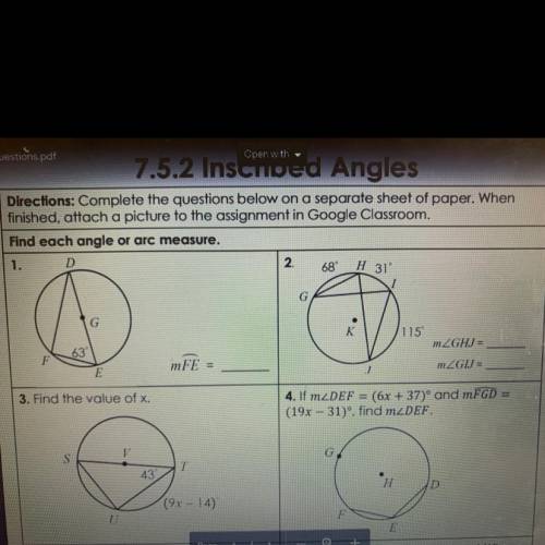 I need questions 1 , 2 ,3 answered please :)
