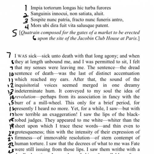 In lines 8-11, describe what is happening and what is the tension in the story’s opening.