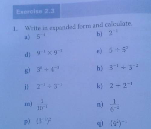 Write in expanded form and calculate