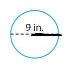 What is the circumference of the given circle? Calculate your answer to 2 decimal place value.