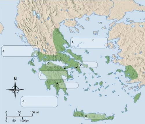 3. On the map below, fill in the labels or write the names next to a letter in the list. Each corre