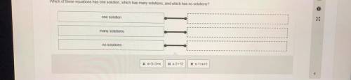 Which one of these equations has one solution, and which has no solutions? (Math)