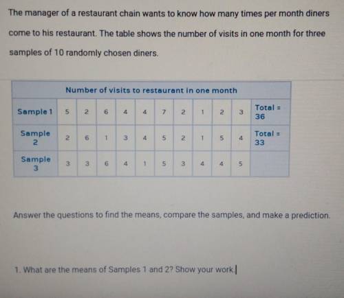 The manager of a restaurant chain wants to know how many times per month diners come to his restaur