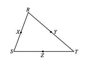 If XY is the midsegment of Triangle SRT, what are the 2 properties that are created? List 3. and 4.