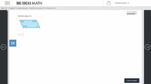 How do you Find the value of x.