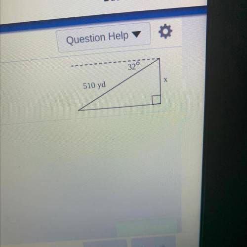 Find the value of x. Round to the nearest tenth