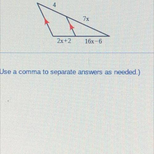 Solve for x. (type an integer or a simplified fraction. use a comma to separate answers as needed.)