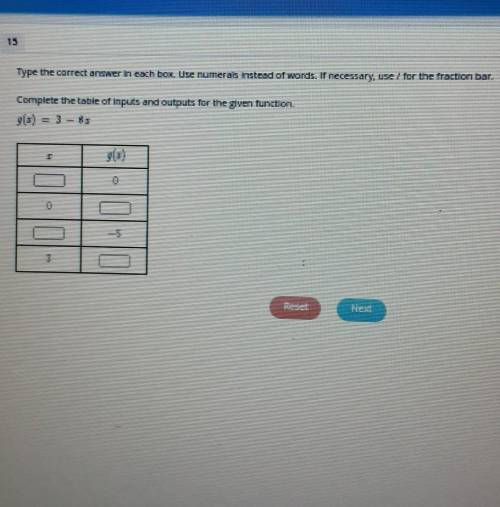 Type the correct answer in each box Use numerals instead of words. If necessary, ubel for the fract