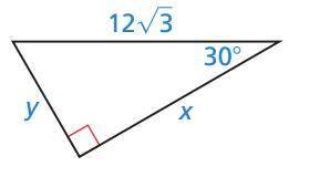 In the Special Right Triangle below, solve for the value of x. X = _____ (keep your answer in simpl