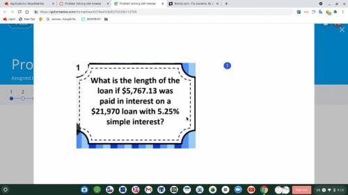 What is the length of the loan (time in years)? helpp plz