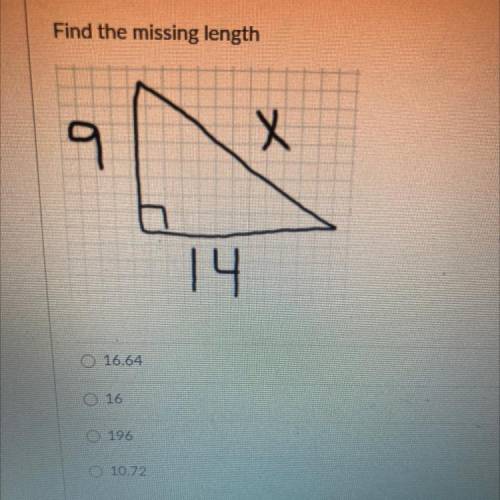 Find the missing length