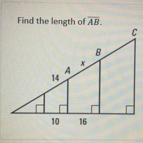 Find the length of AB!