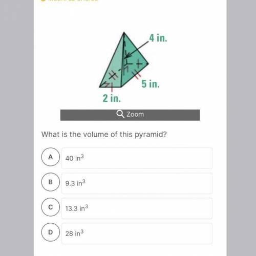 Pls help What is the volume of the following pyramid?