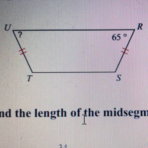 Find the measurement of the angle indicated for each trapezoid