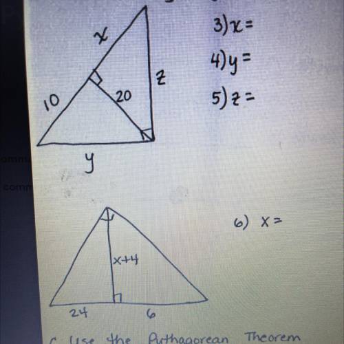 Please help me with this Use Pythagorean Theorem