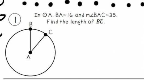 Find the arc length ​