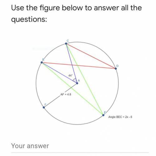 Determine the value of X in angle BEC