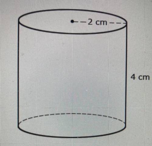 What is the volume of the cylinder?(use 3.14 for tt)