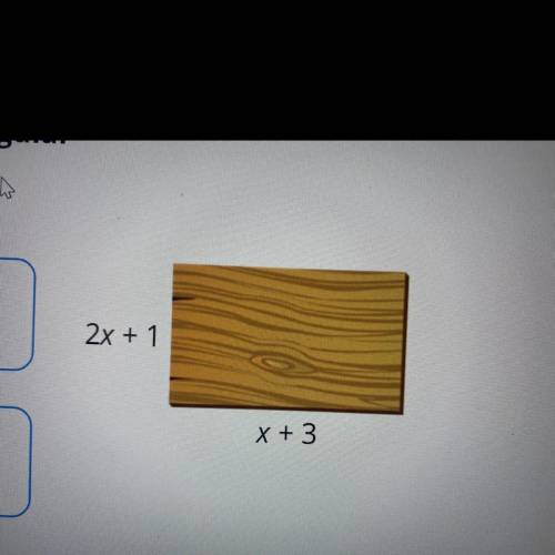 What is the area of the rectangular piece of wood?