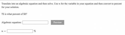 Translate into an algebraic equation and then solve. Use n for the variable in your equation and th