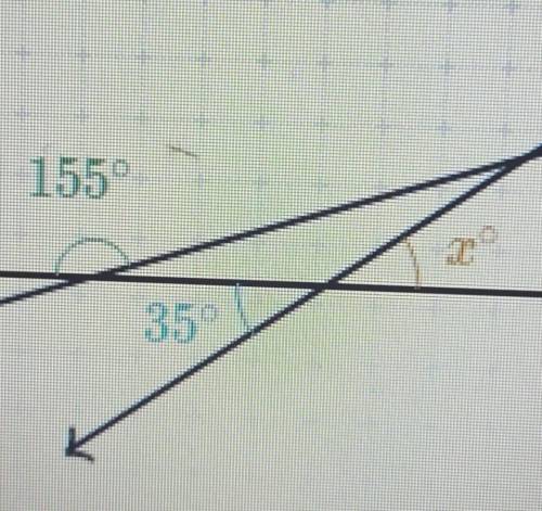 What is the angle of X​