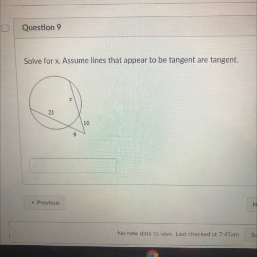 Can someone solve for x