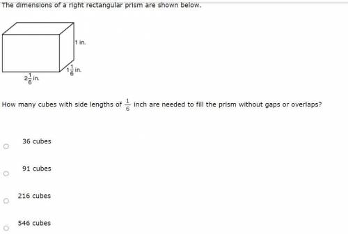 The dimensions of a right rectangular prism are shown below.

How many cubes with side lengths of