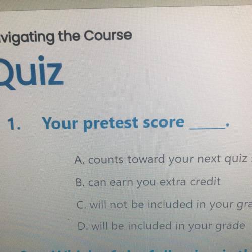 Your pretest score
Can anybody help me I haven’t pass yet