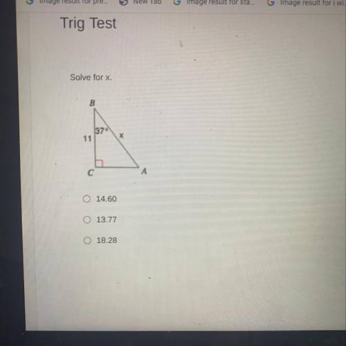 Solve for x.
B
37.
11
C