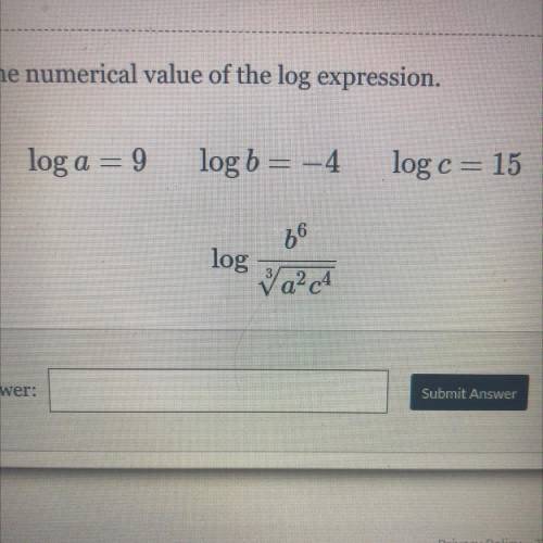 Find the numerical value of the log expression