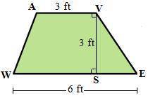 Find the area of the the quadrilateral WAVE: