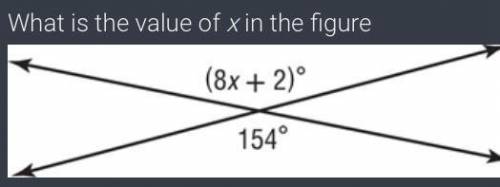 What is the value of x in the figure shown 
URGENT PLS